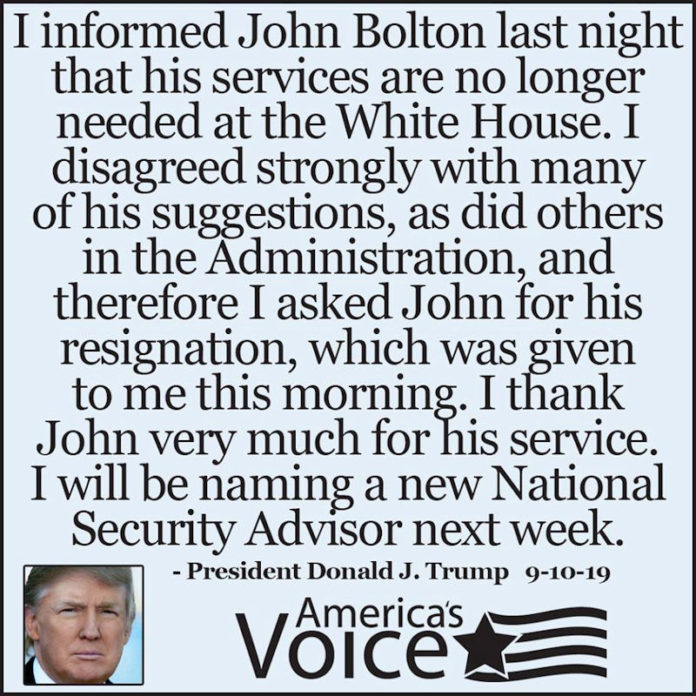 Trump largon John Bolton