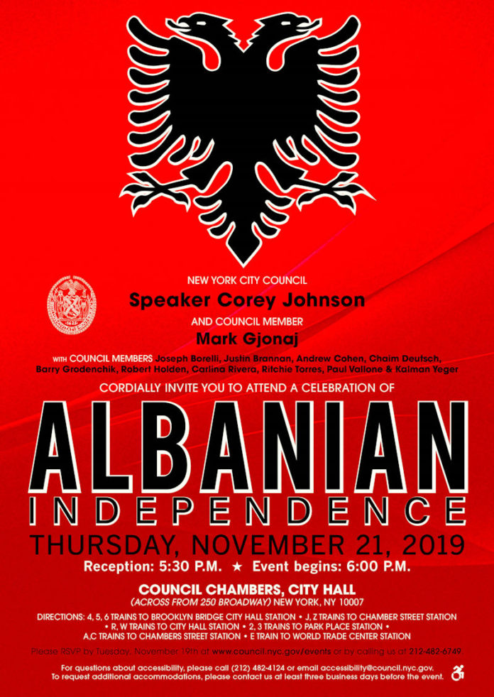 Albanian flag indipendence day