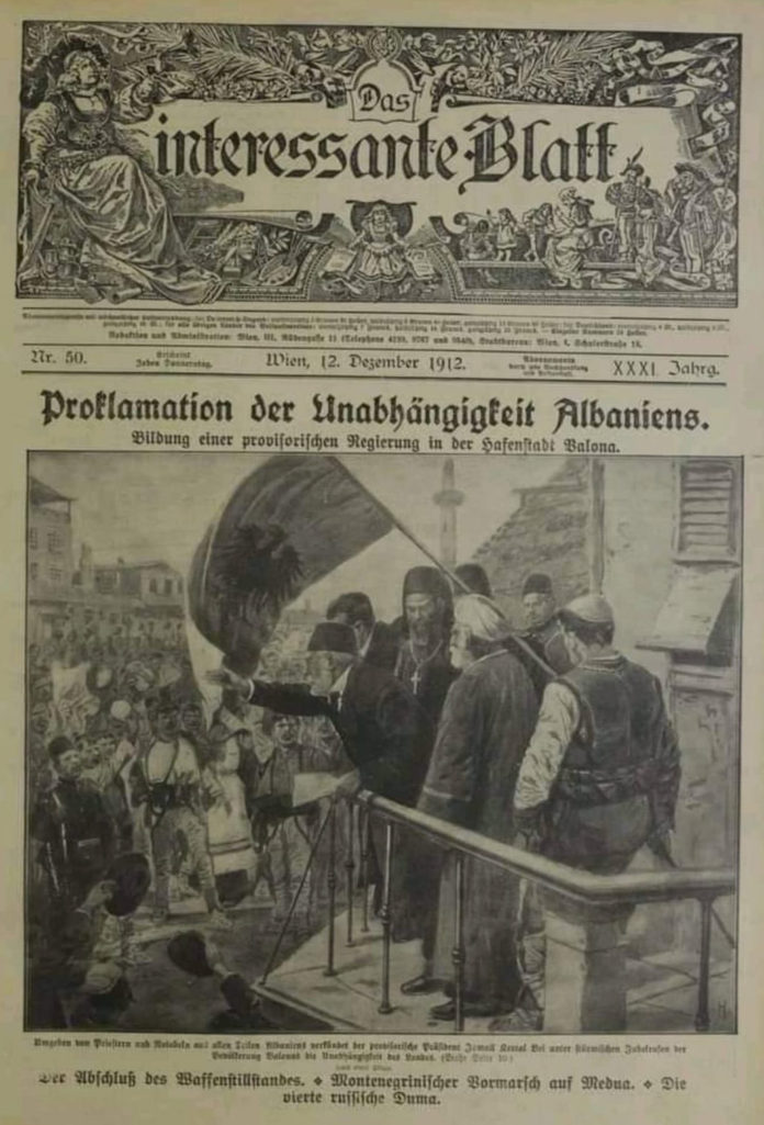 Das Interessante Blatt - Pavarësia e Shqipërisë, 1912